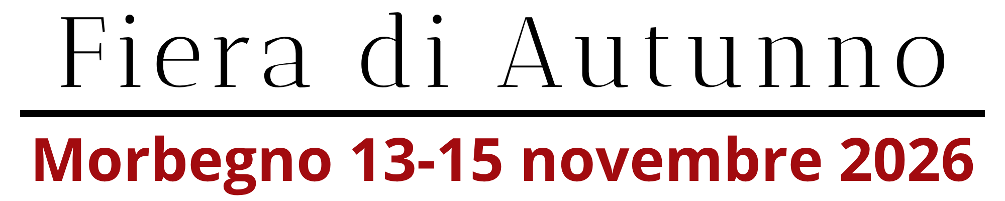 Fiera di Autunno 13-15 novembre 2026