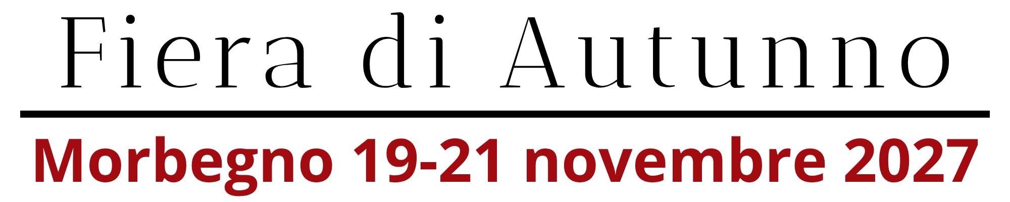 Fiera di Autunno  novembre 2027